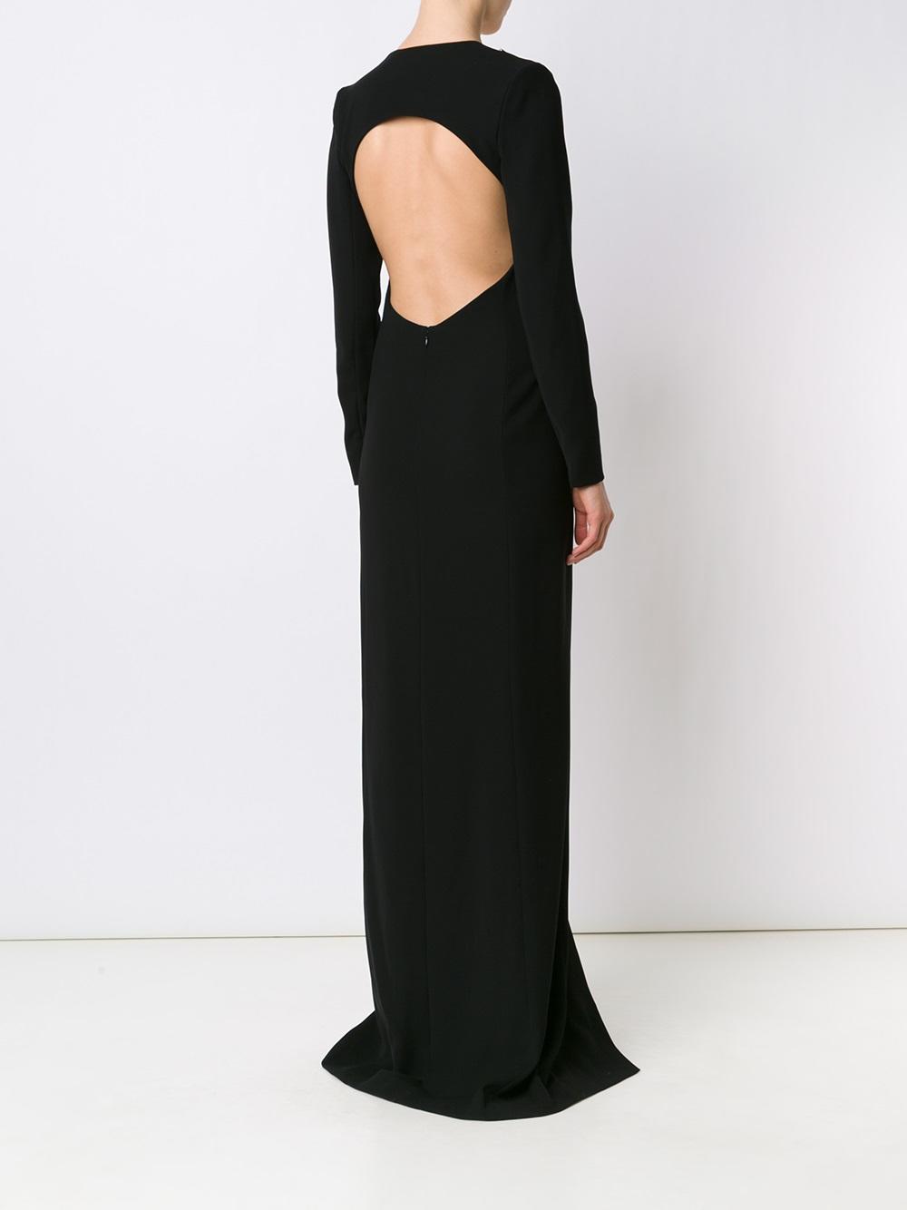 deep plunge neck dress