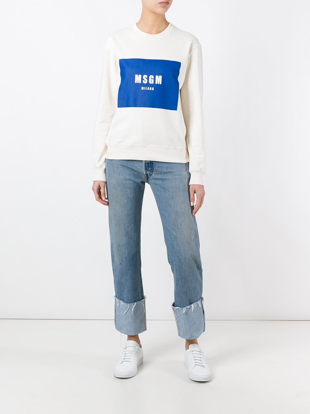 logo print sweatshirt