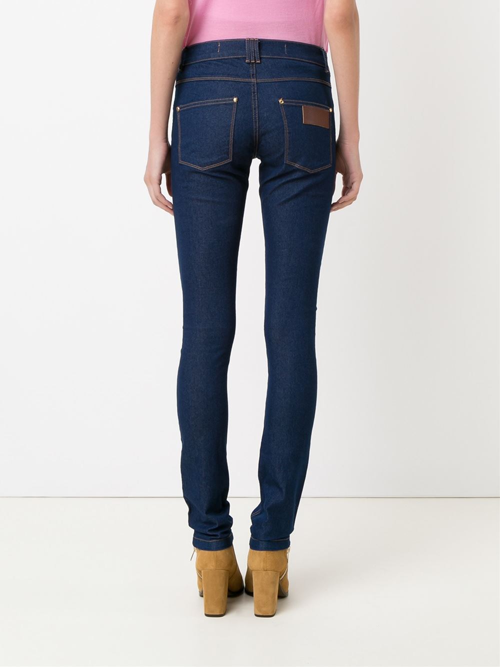 five pocket skinny jeans