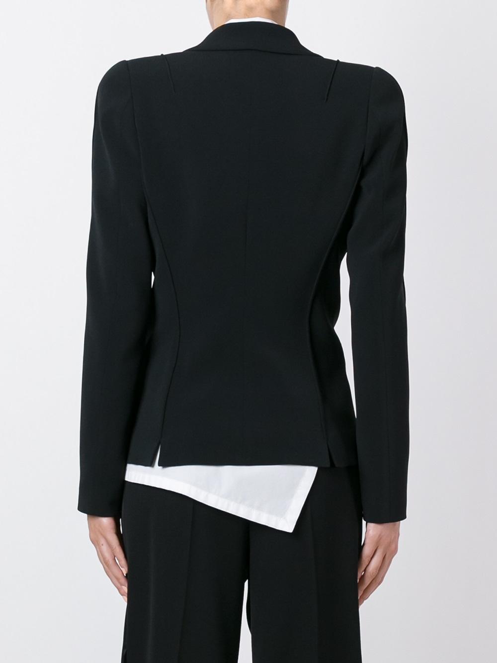 piercing detail blazer