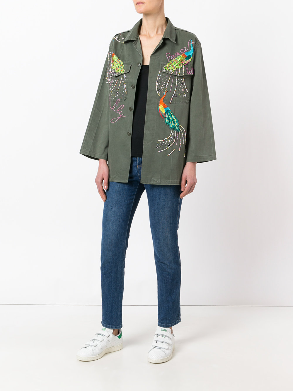 embellished army jacket