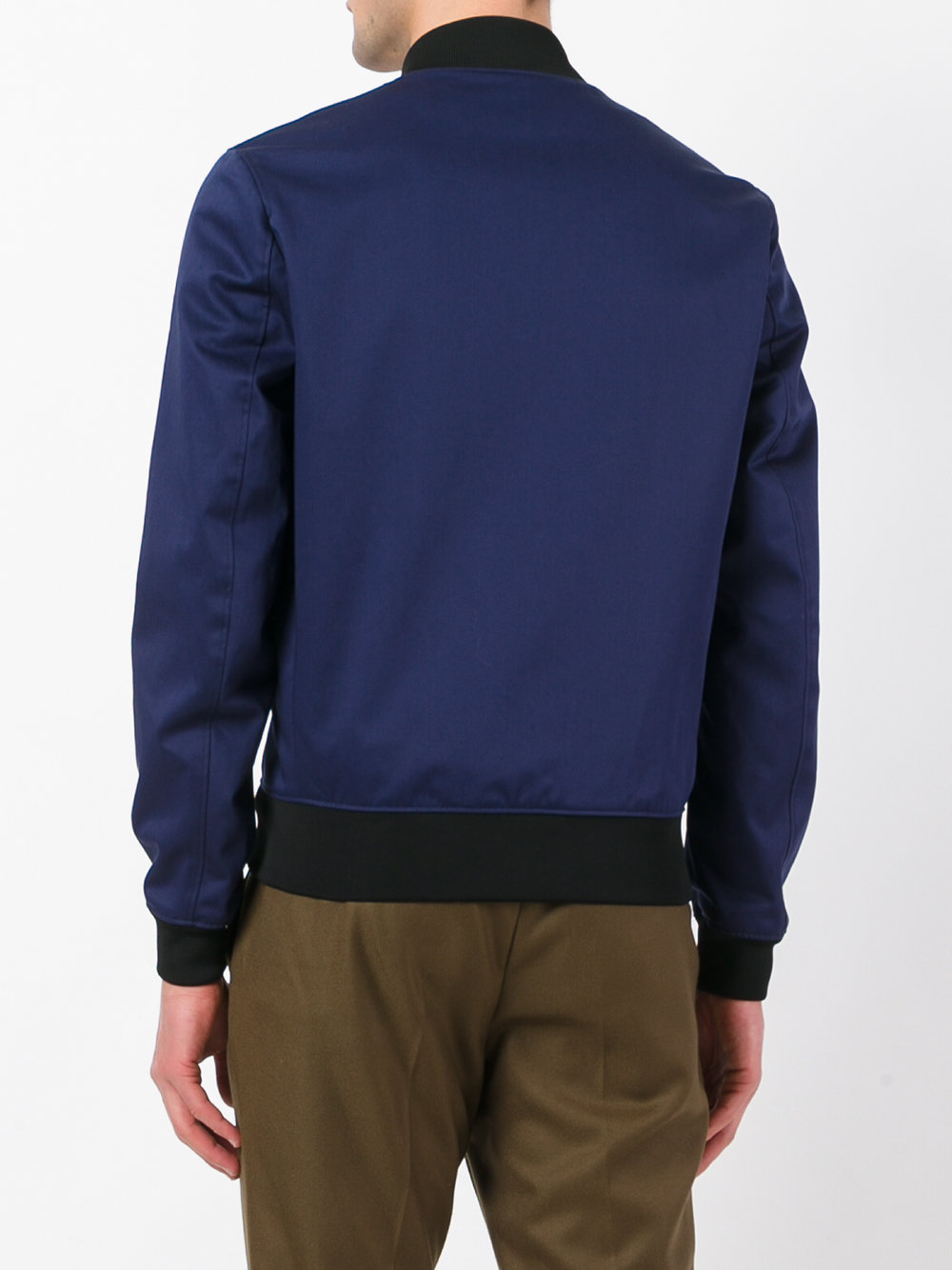 block panel bomber jacket