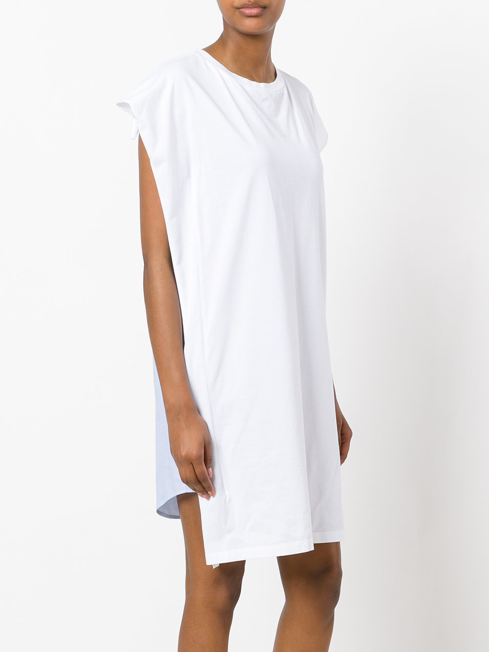 wide-arm T-shirt dress