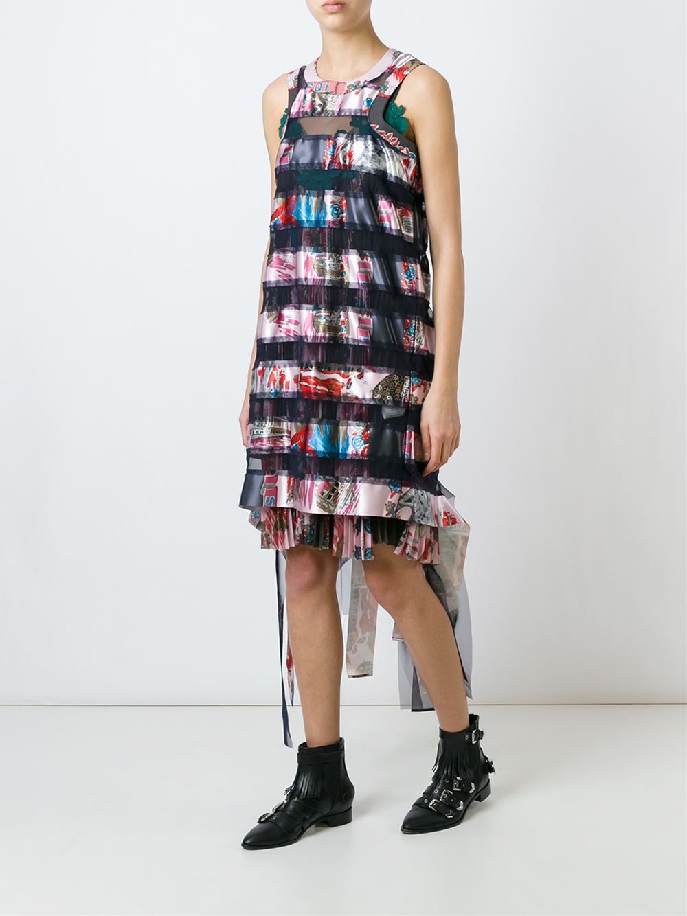 'Souvenir' scarf print dress