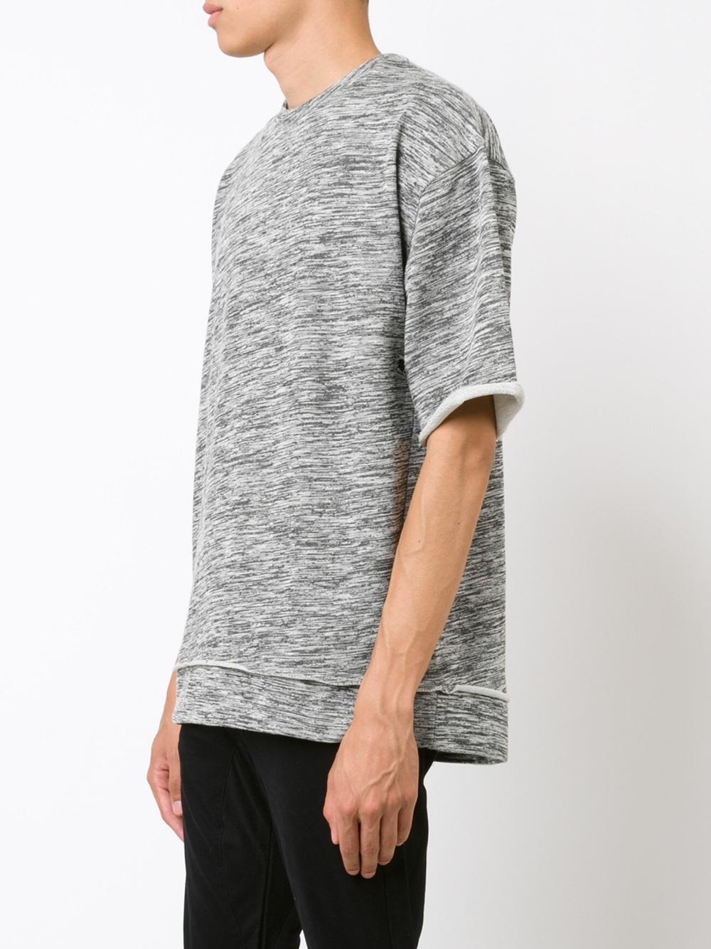 'Rugger' three-quarter sleeve sweatshirt