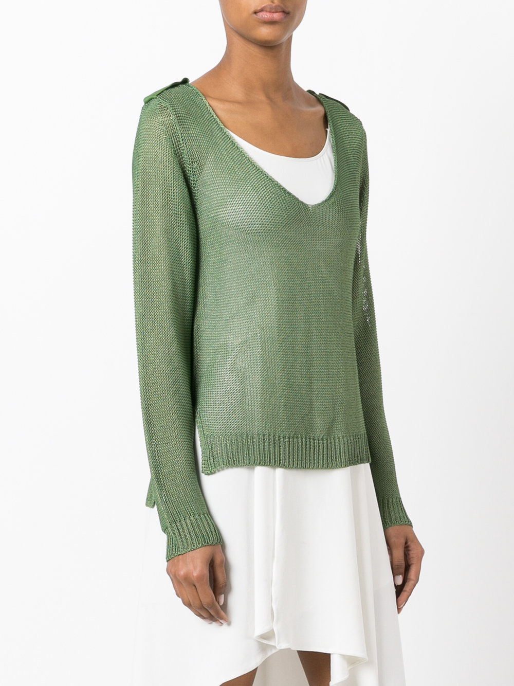 sheer knitted top