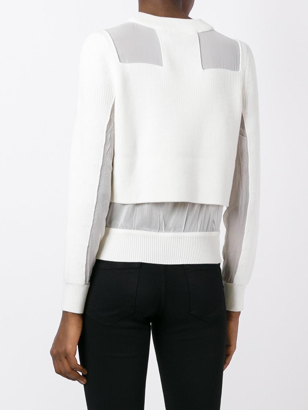 sheer detailing jumper