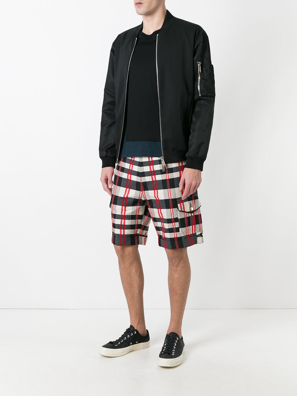 checked bermuda shorts 