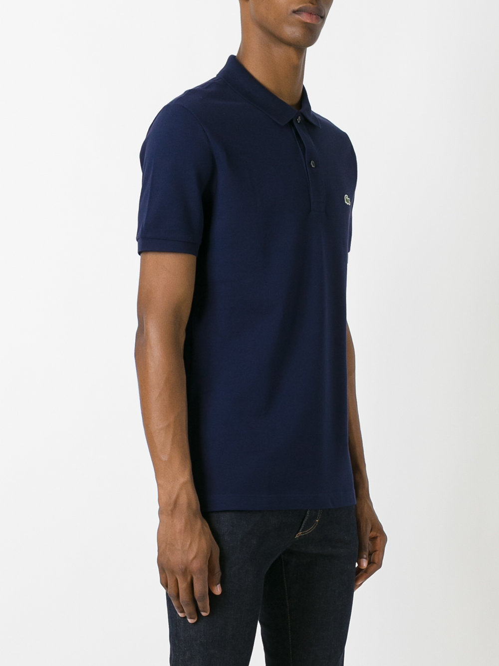 logo patch polo shirt