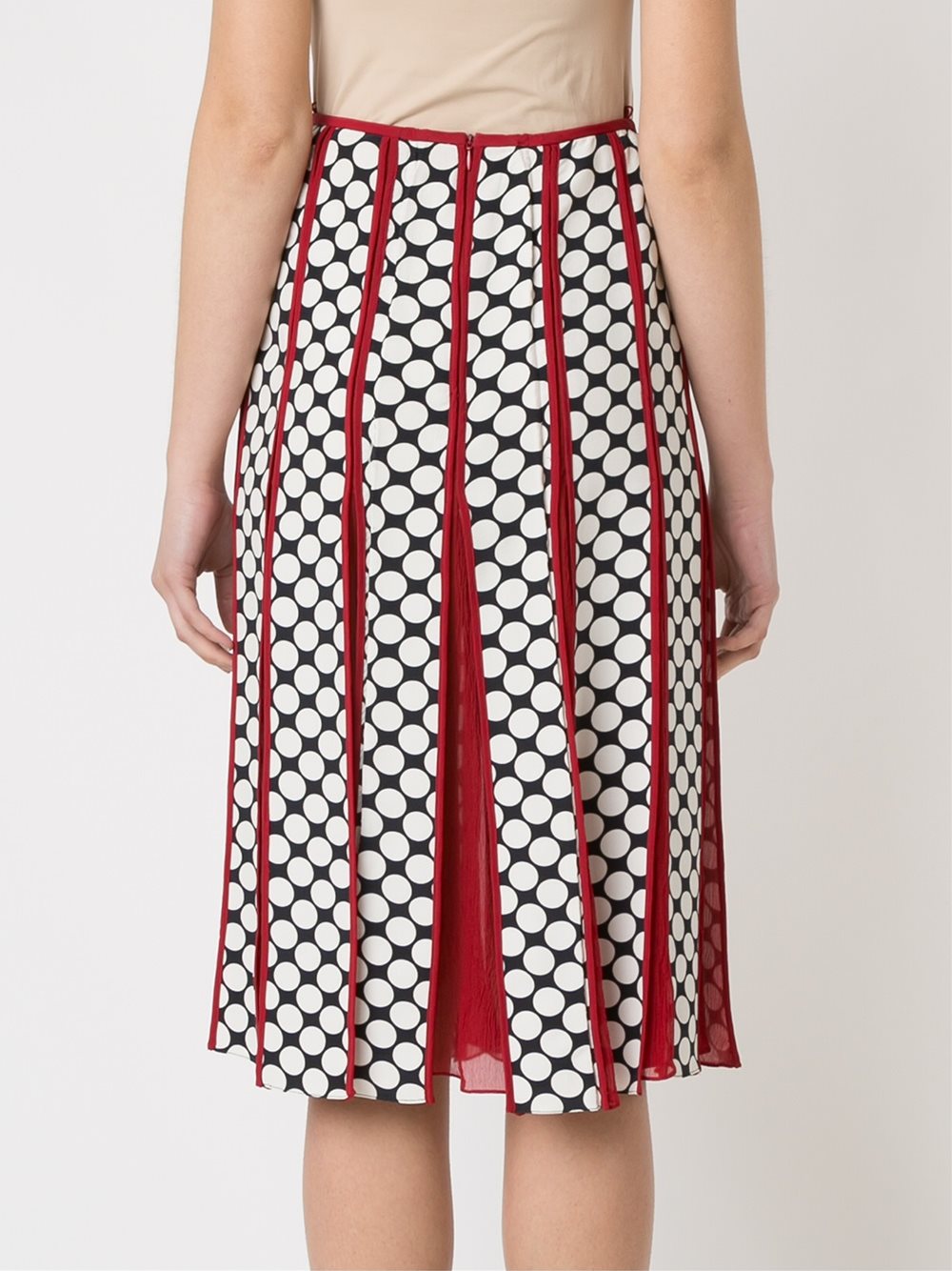 printed midi skirt