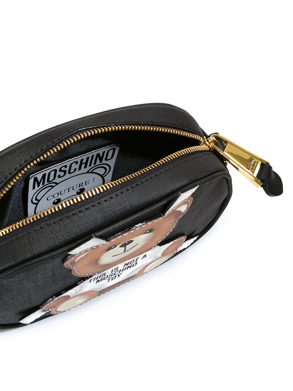 toy bear paper cut out crossbody bag
