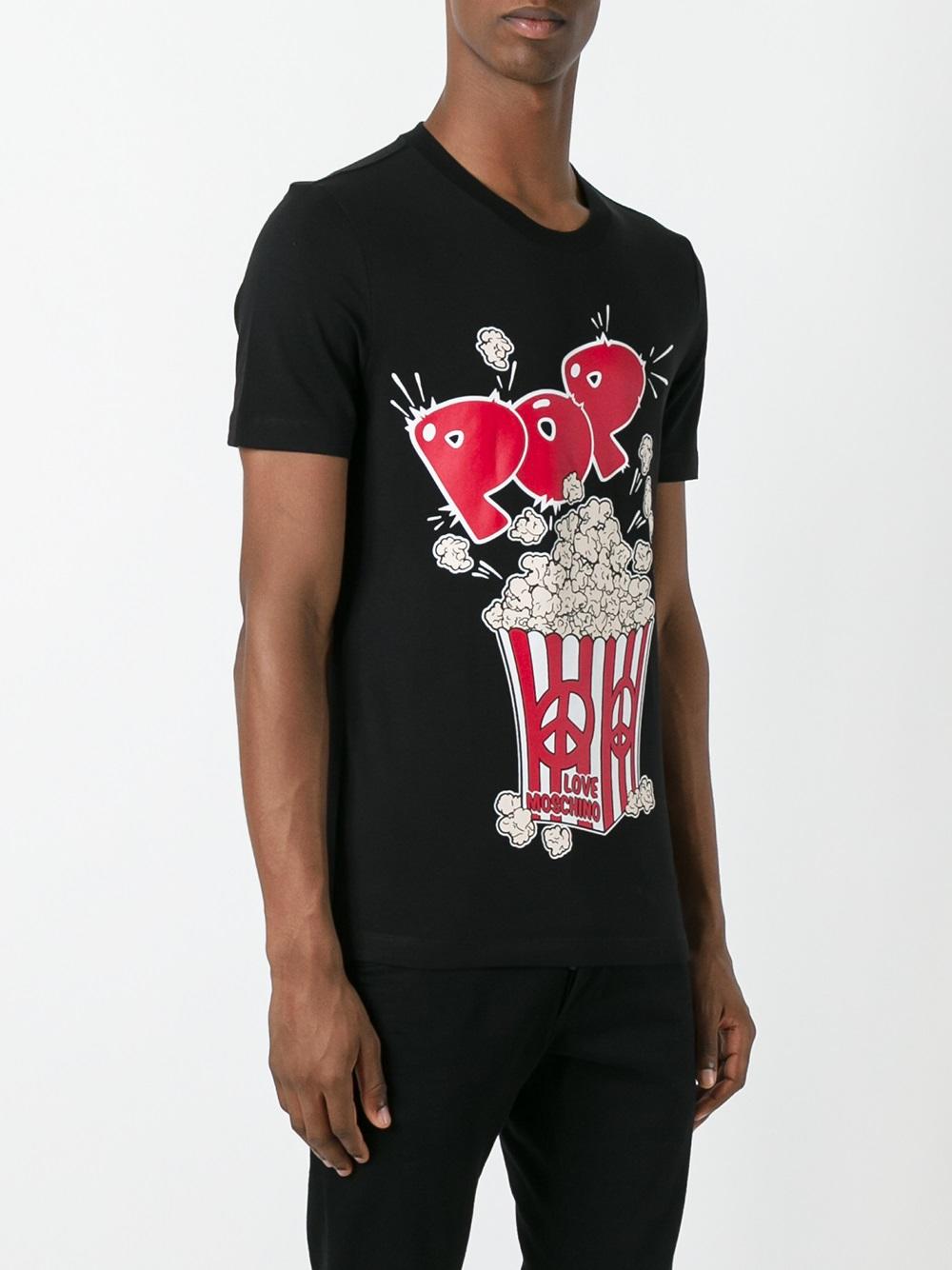 'Pop Corn' print T-shirt