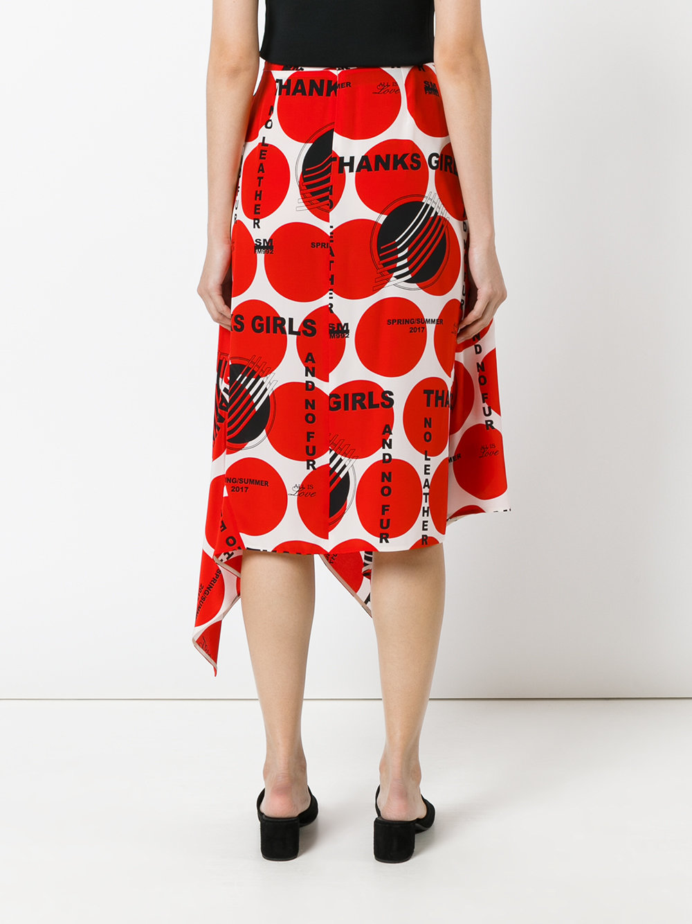 circle print skirt