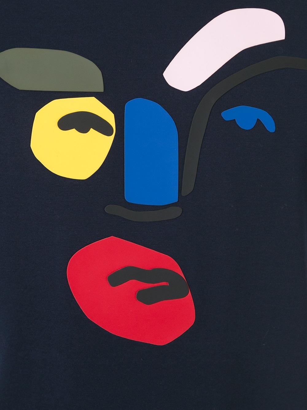 abstract face T-shirt