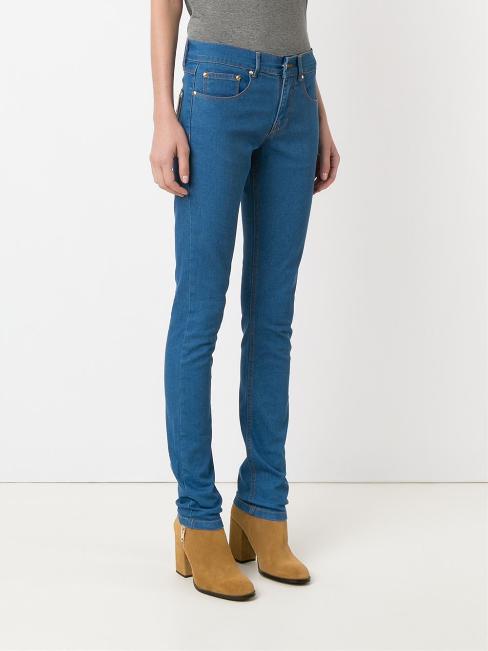 five pocket skinny jeans