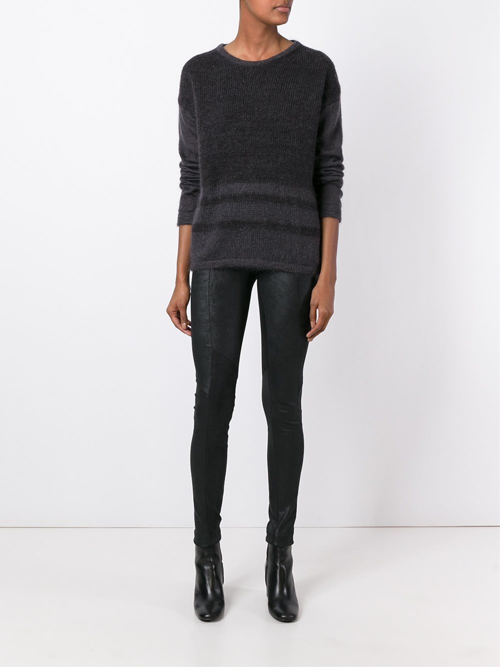 stripe detailing sweater