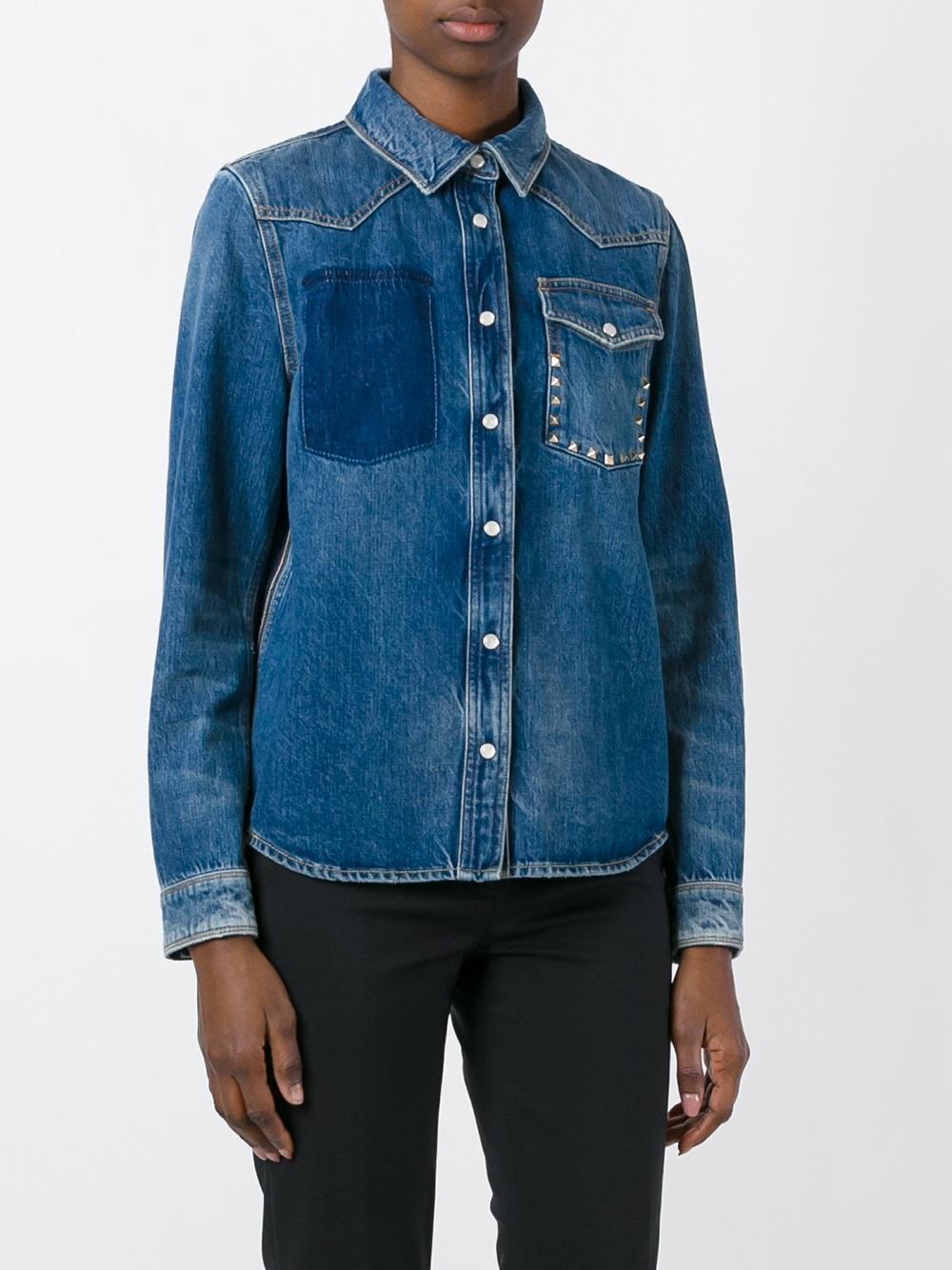 studded pocket denim jacket 