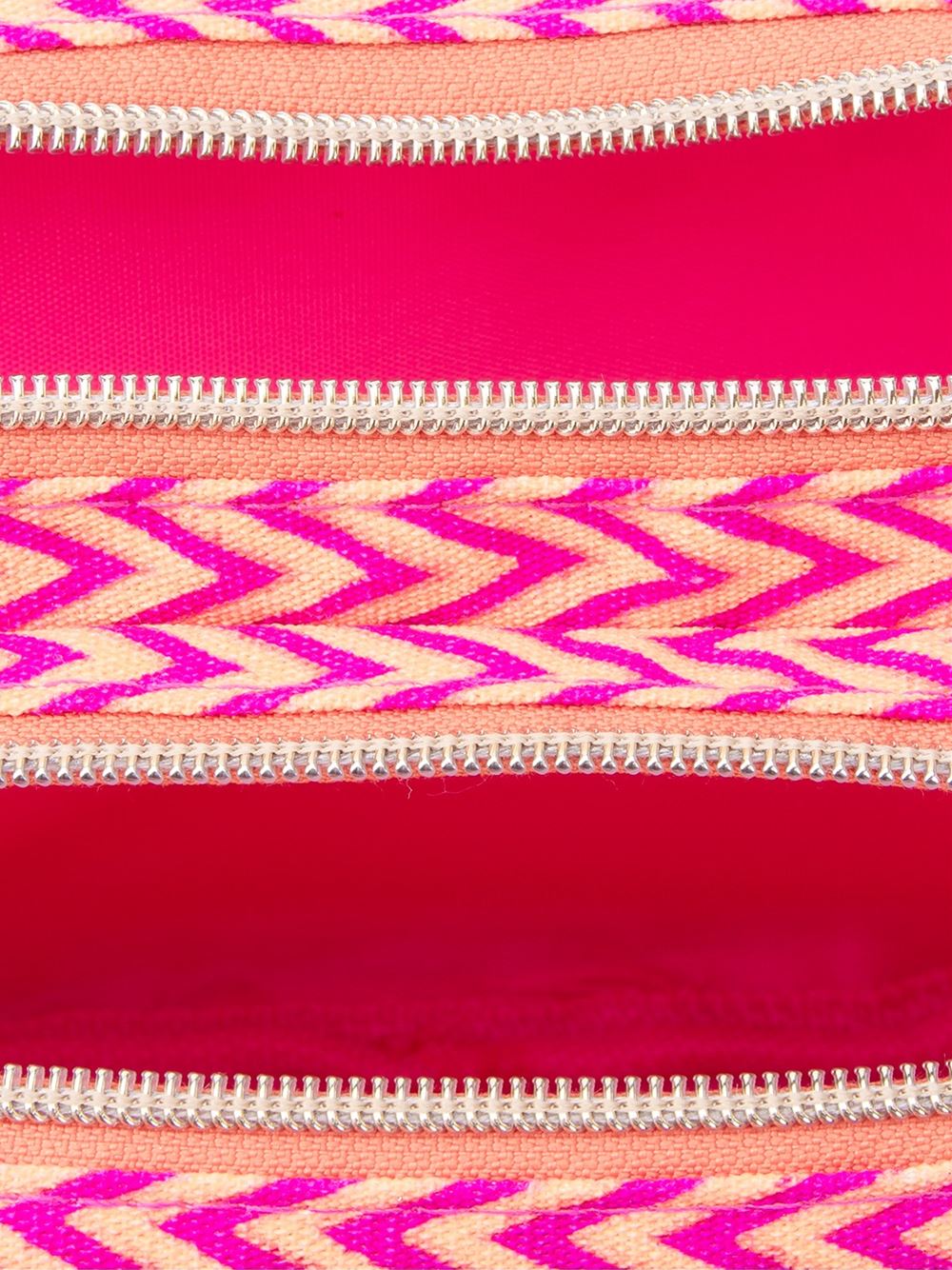 zig zag pattern make-up bag