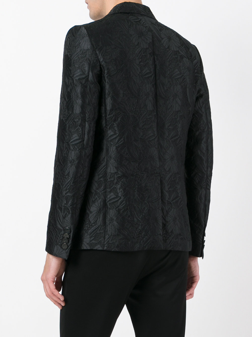 floral jacquard blazer