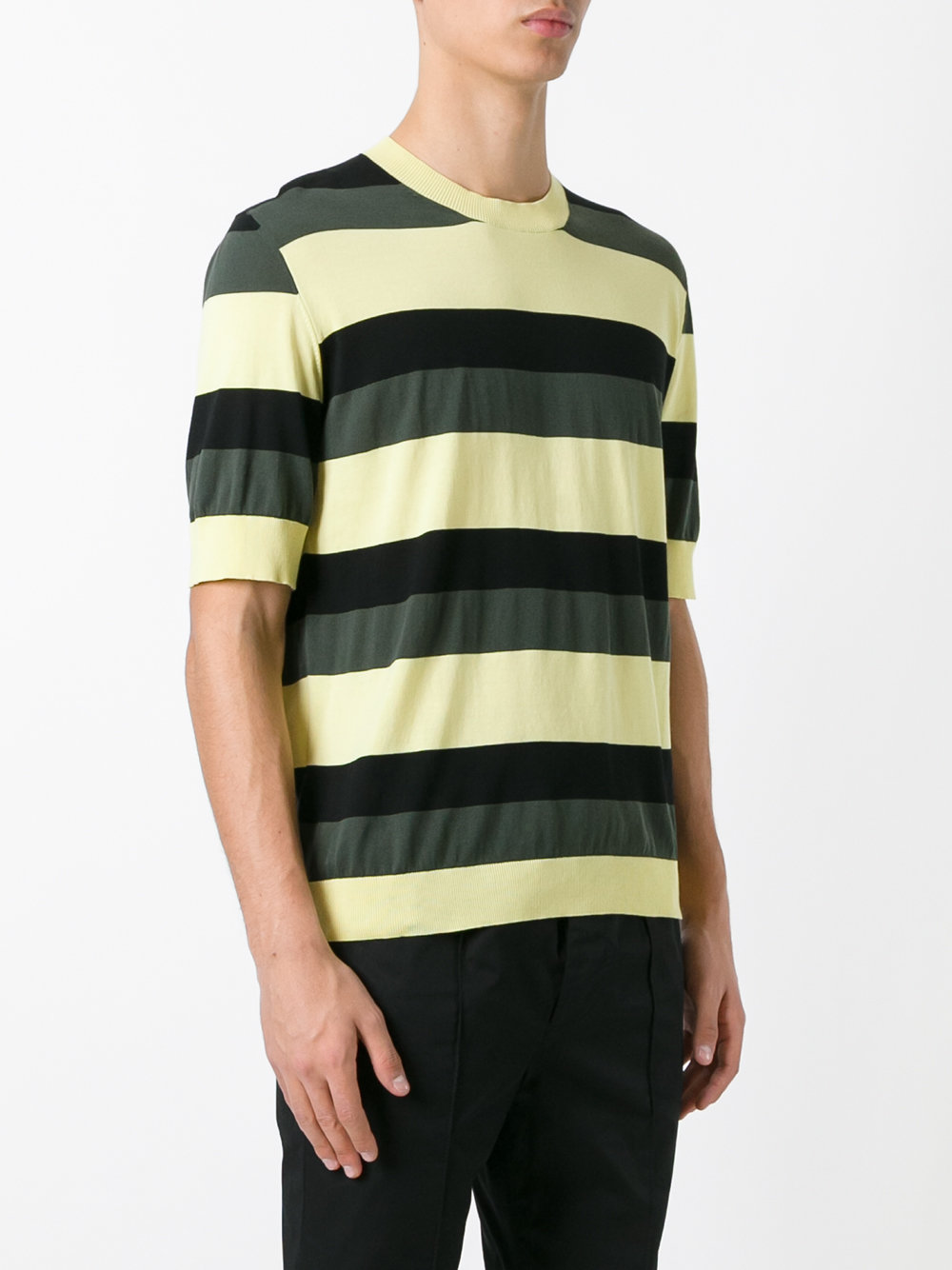 striped short sleeve jumper