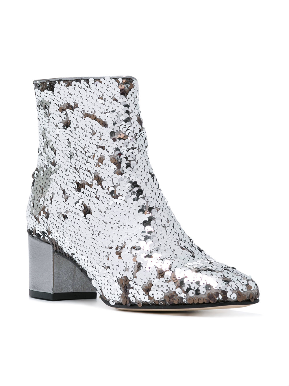 sequinned ankle boots