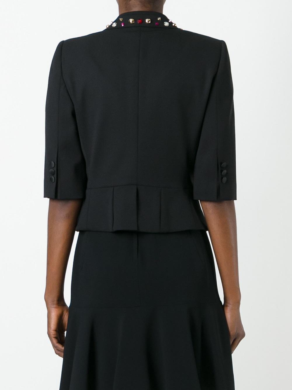 rhinestone lapel blazer