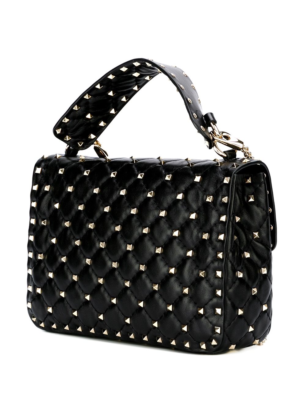 'Rockstud' quilted tote