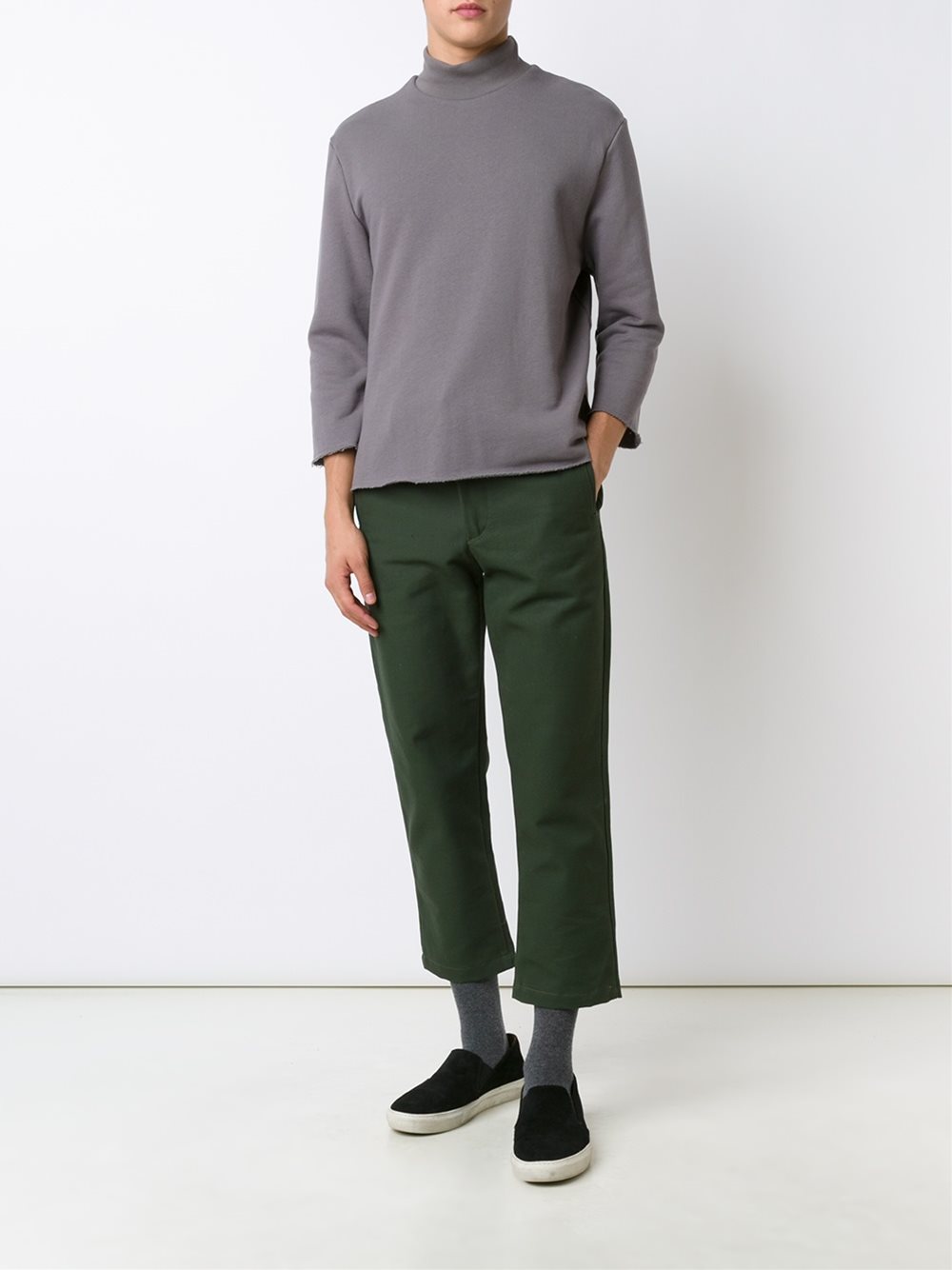 high neck T-shirt