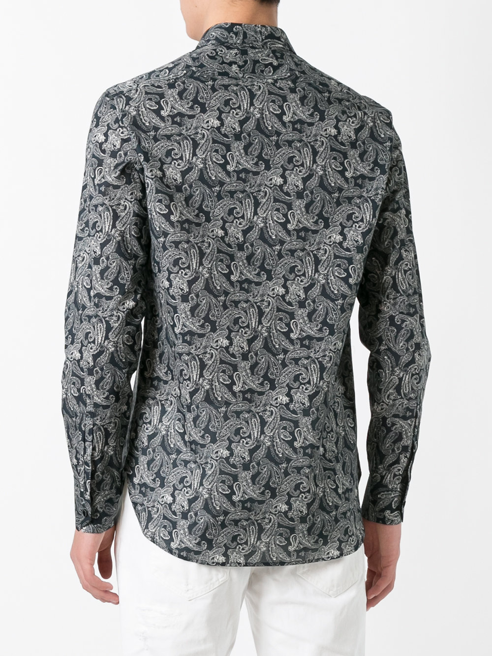 paisley patterned shirt