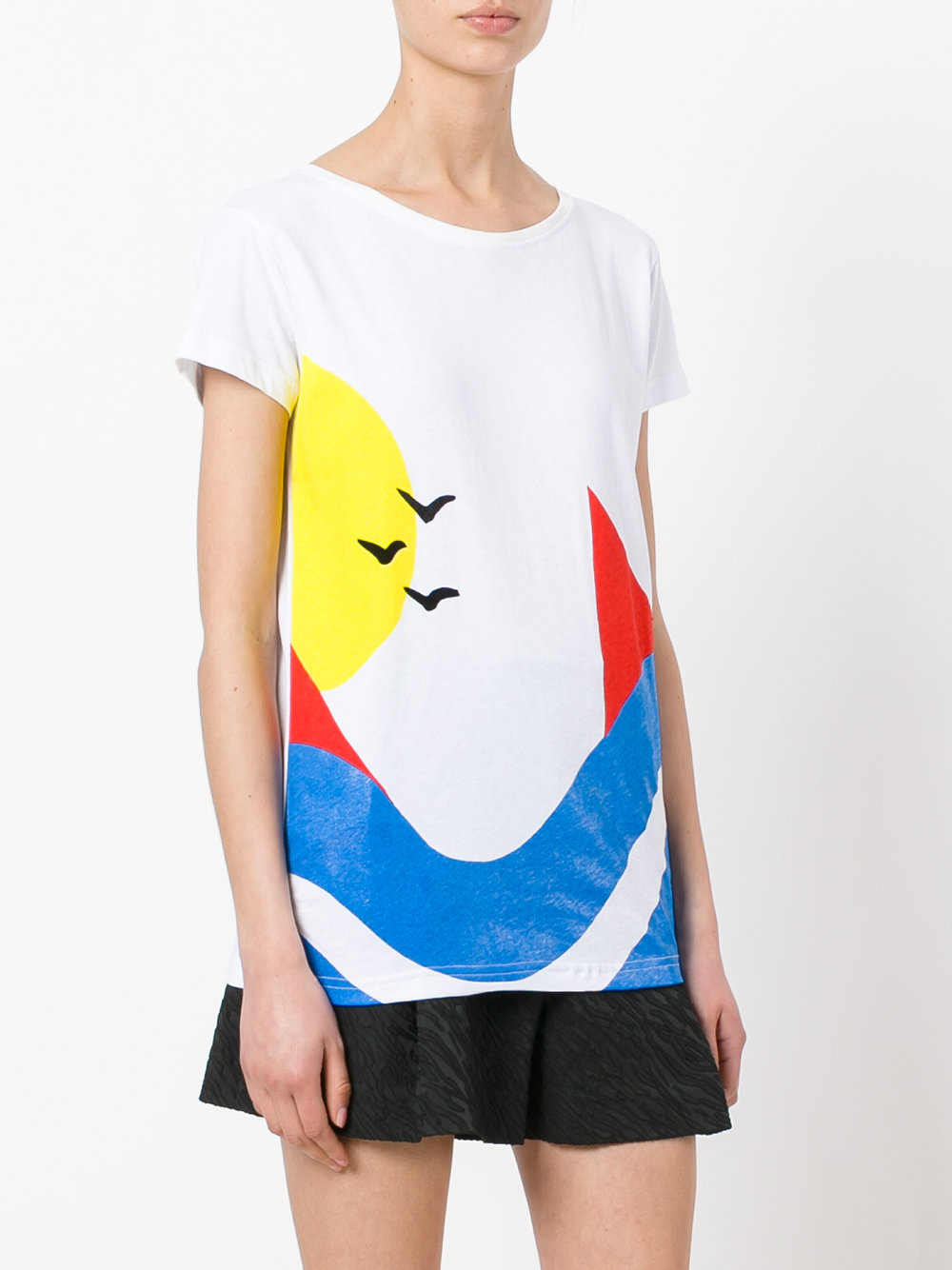 colour block T-shirt 