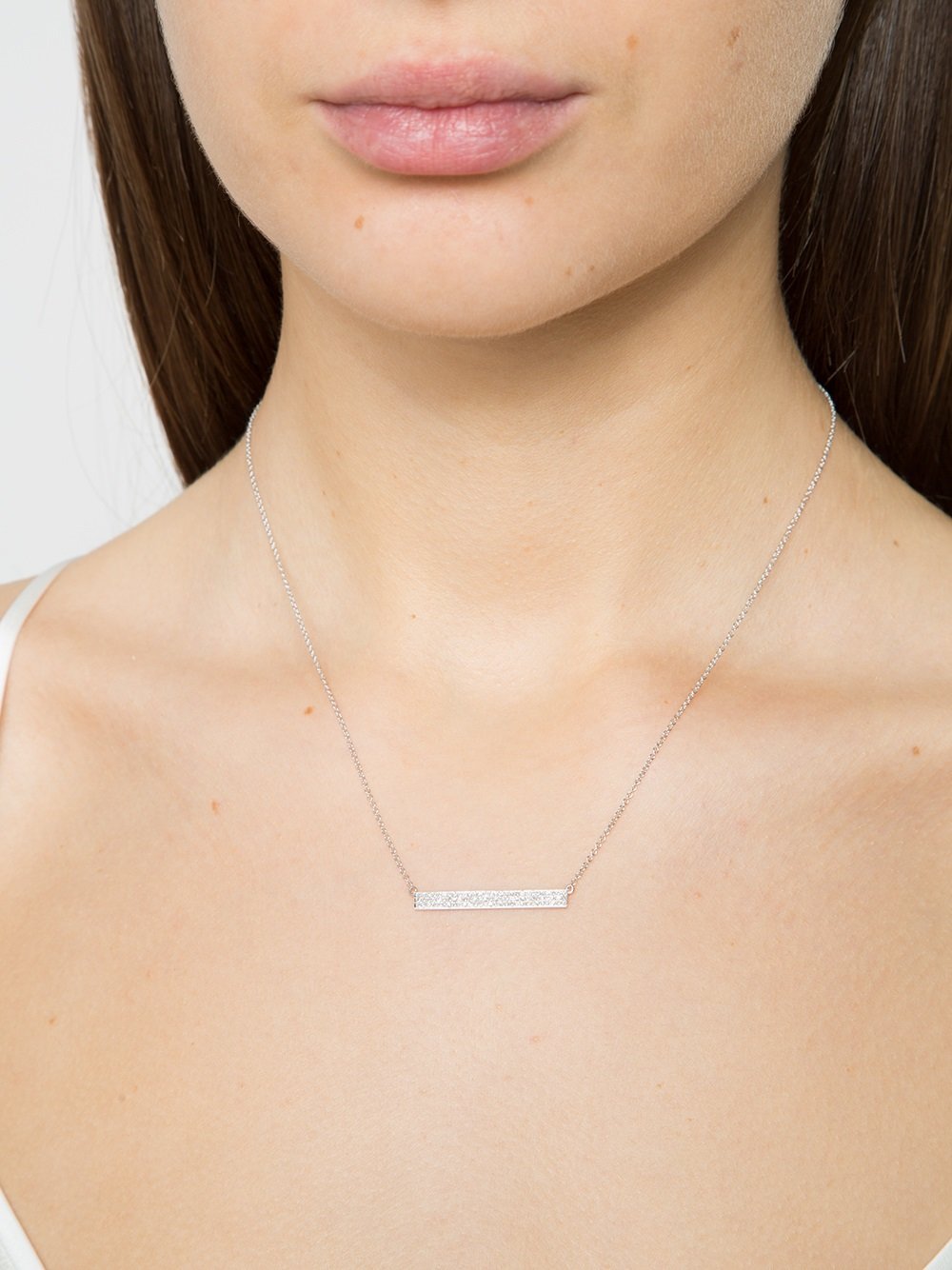 diamond jumbo bar necklace