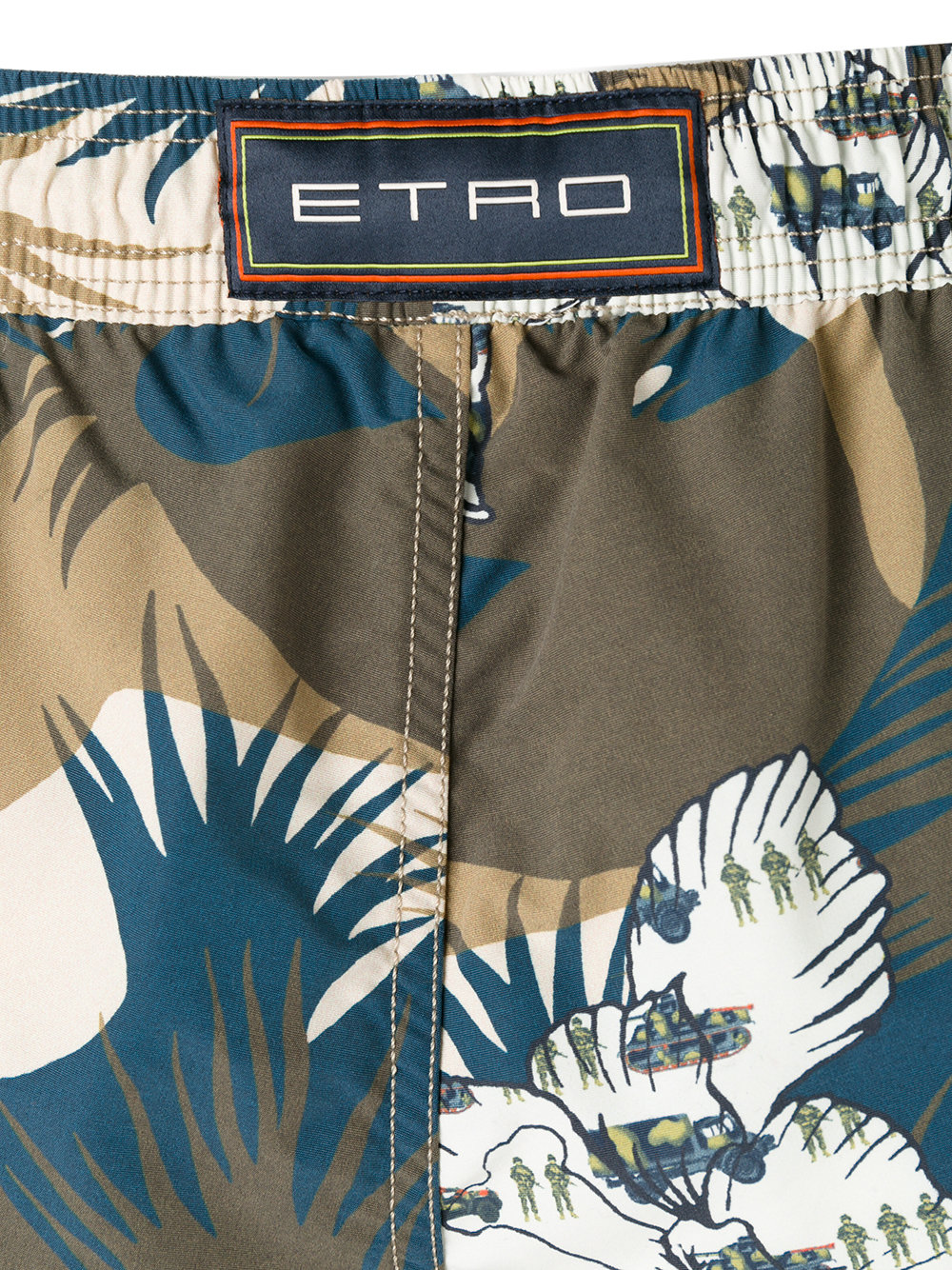 camouflage drawstring swim shorts