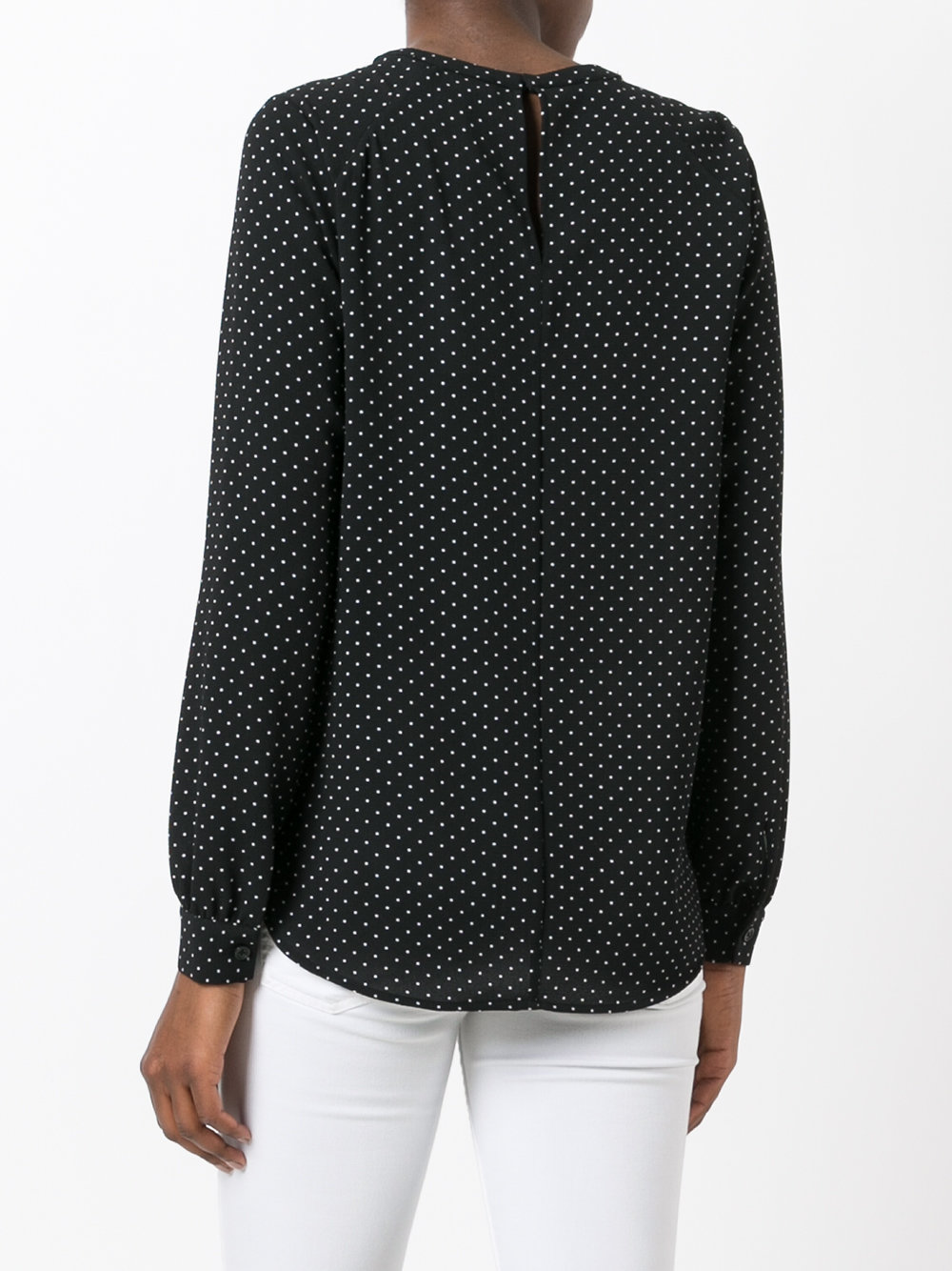 keyhole detail blouse