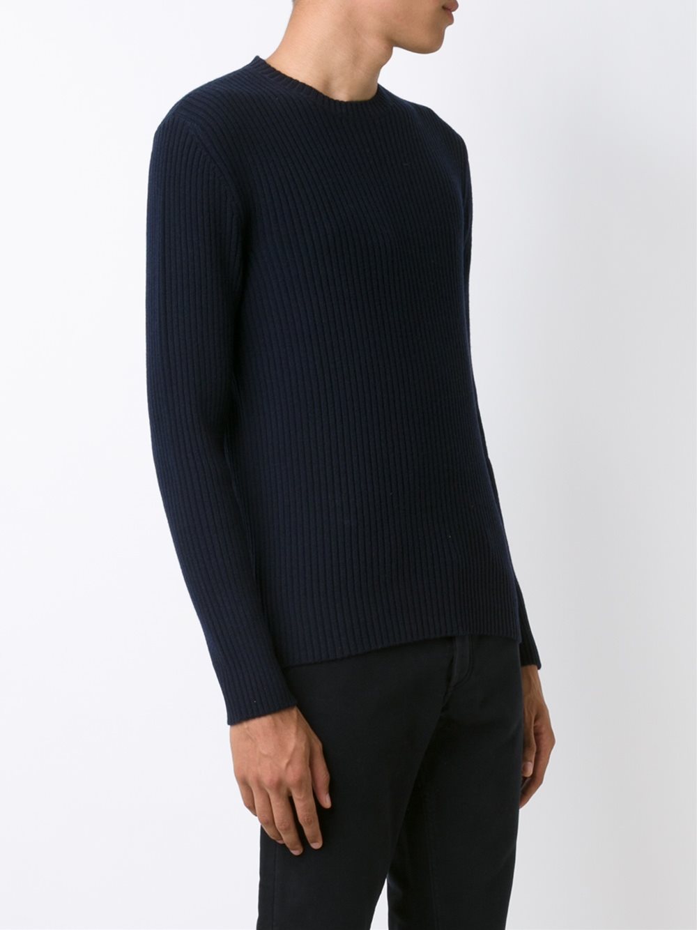 ribbed knit sweater