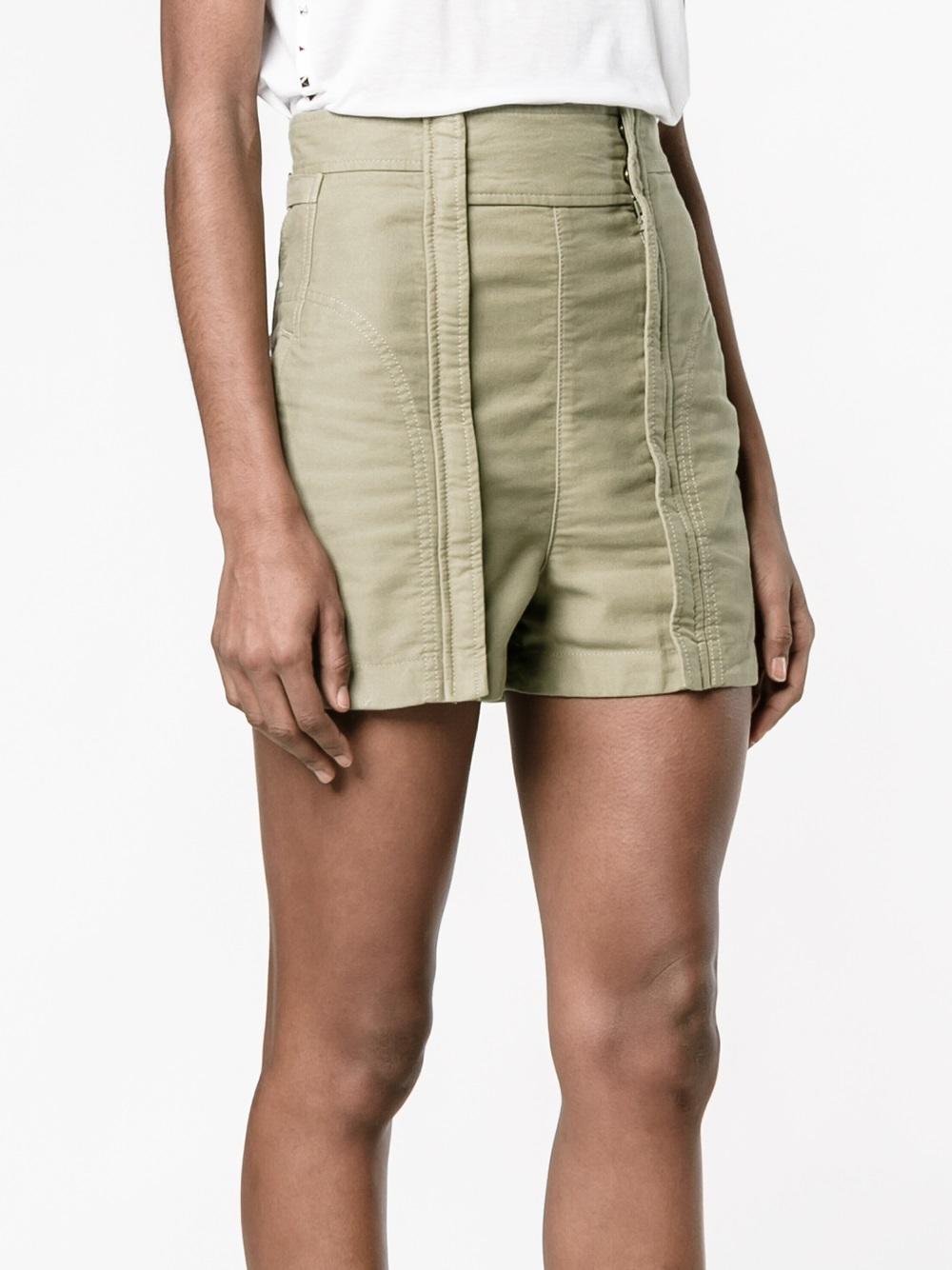 high-waisted shorts