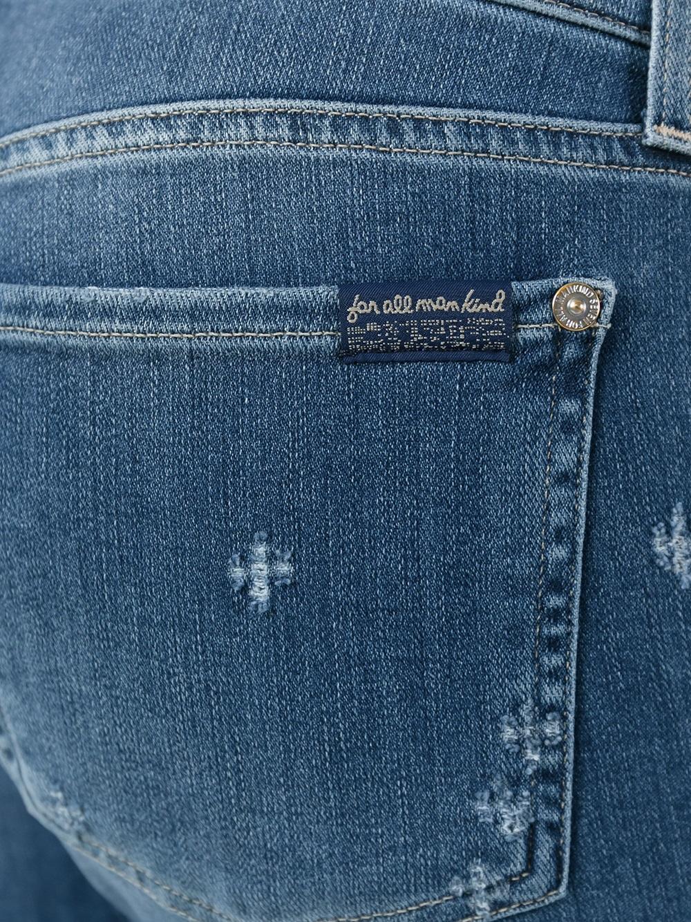 straight cropped jeans