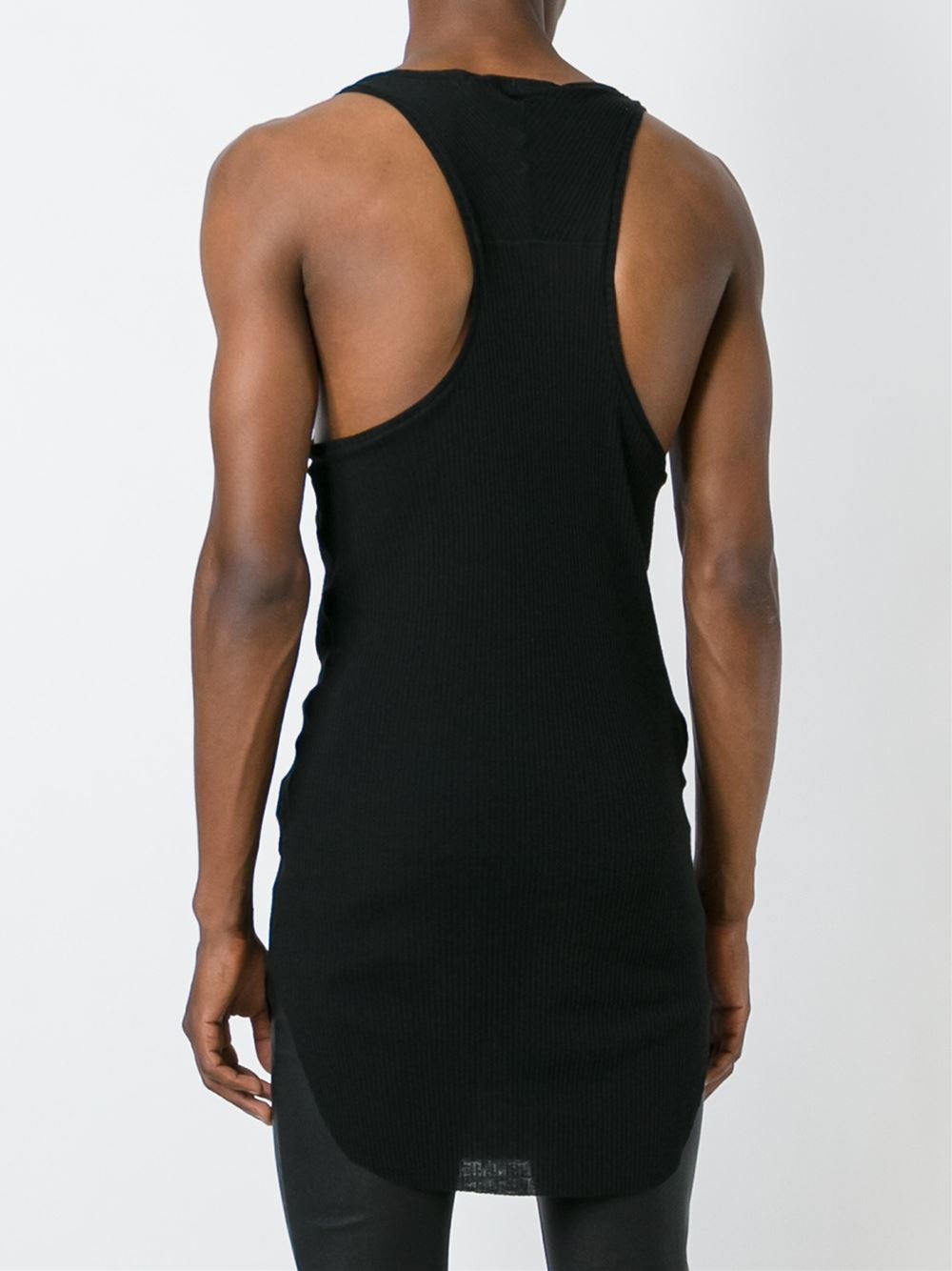 long ribbed vest