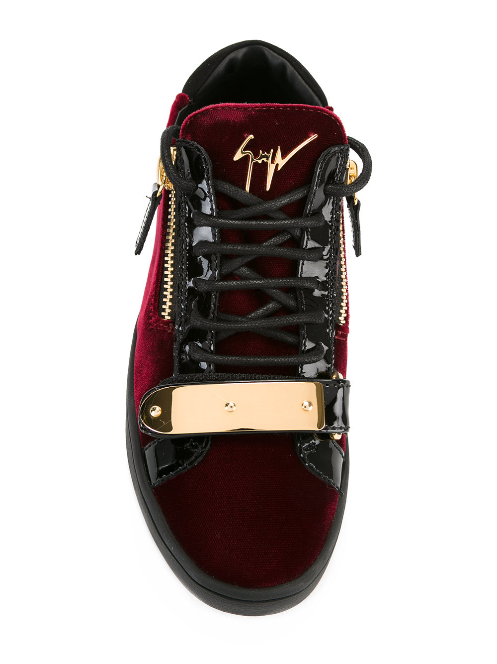 metal bar sneakers 