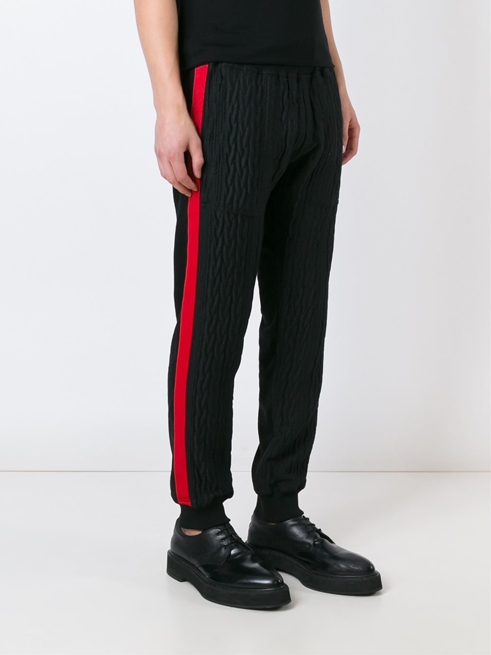cloque panel trackpants