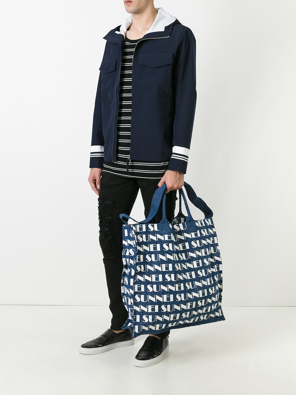 logo print shopper tote 