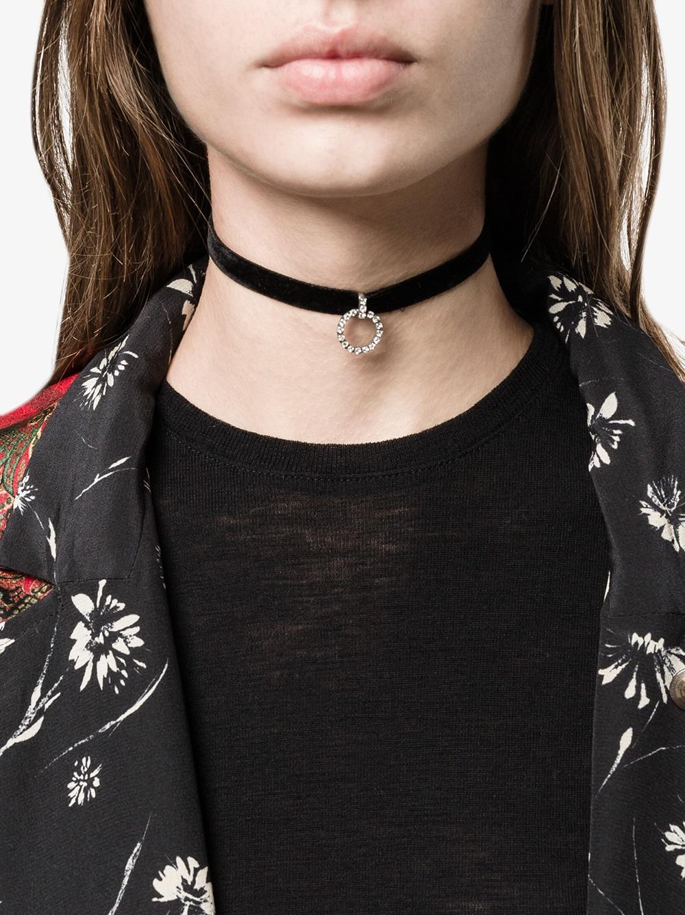 'Vix' velvet choker