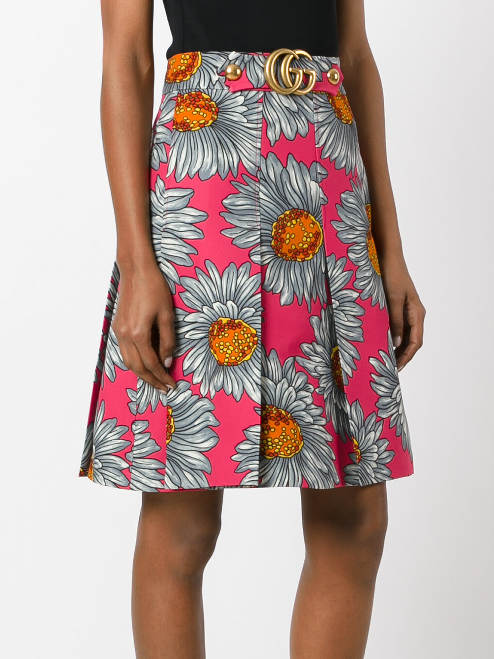 daisy print skirt