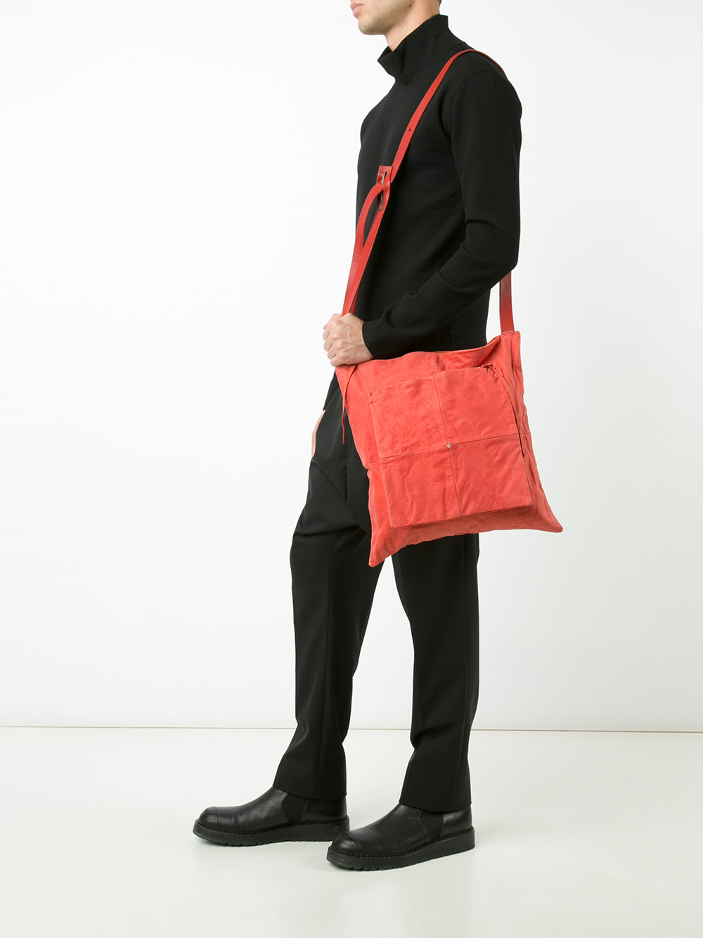 geometric front crossbody bag