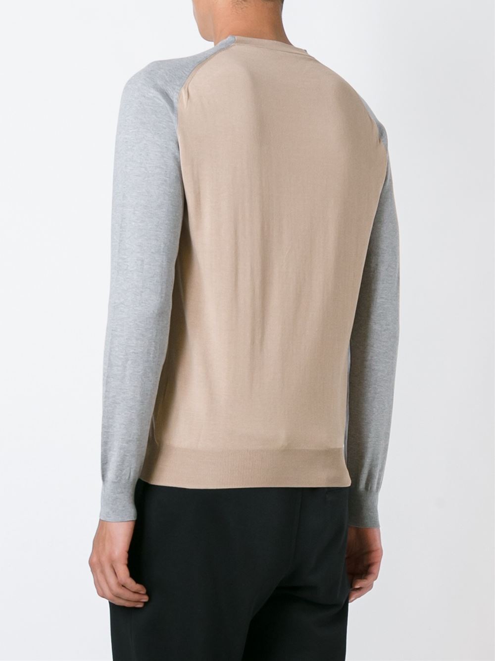 contrast sleeves sweatshirt