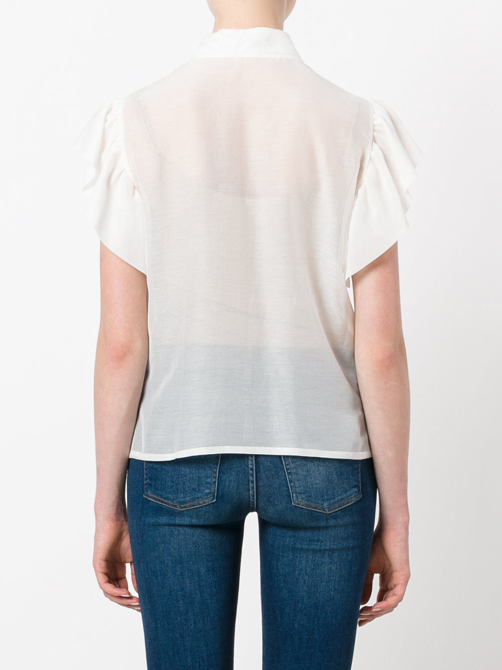 ruffled blouse