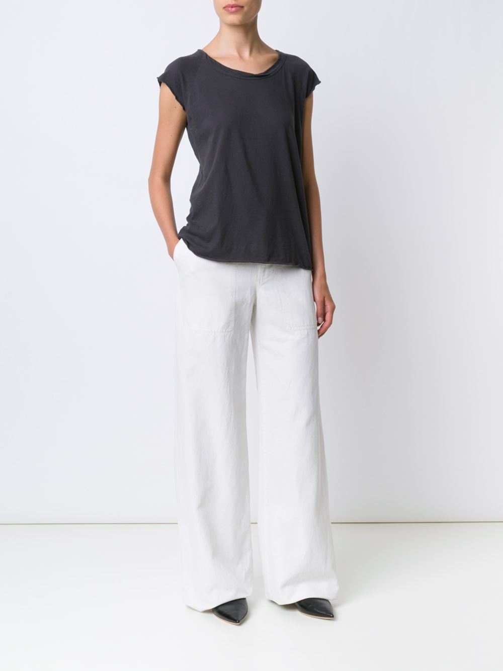 raw hem top