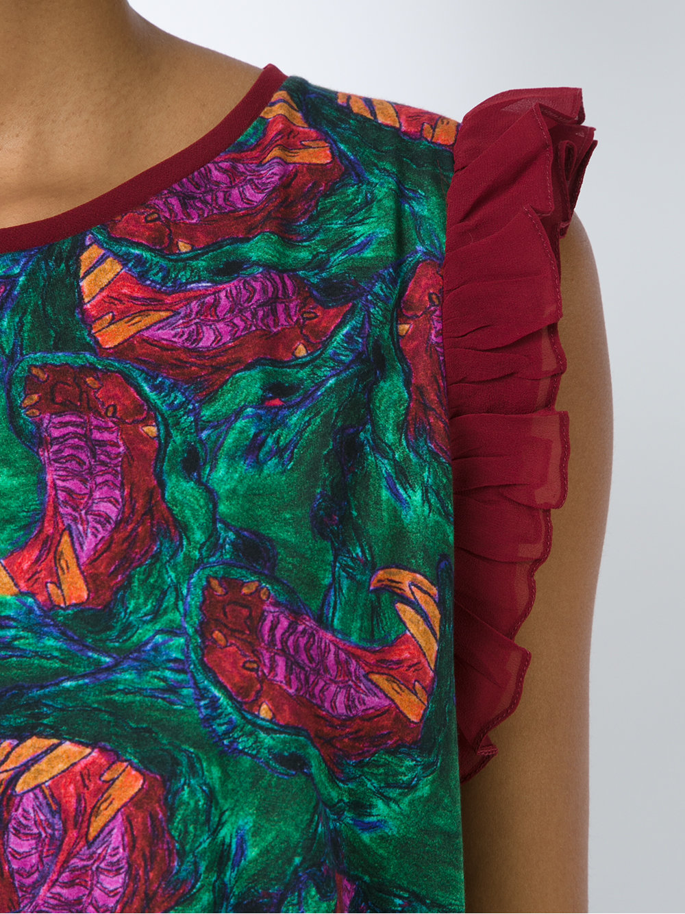 abstract print T-shirt