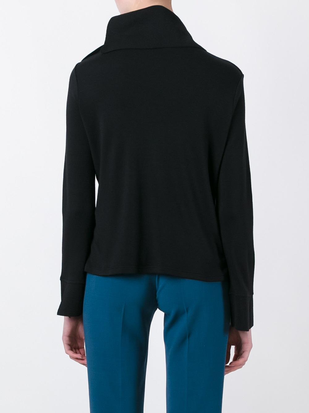 asymmetric collar jumper 