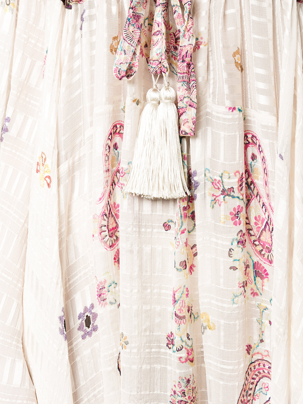 paisley printed tunic dress