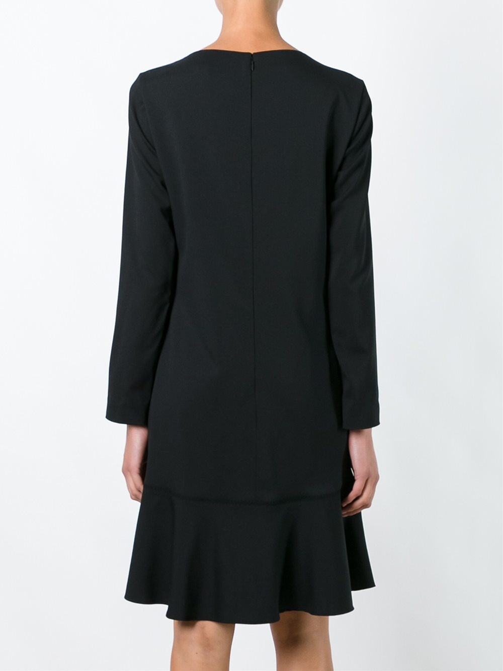 flared longsleeved dress
